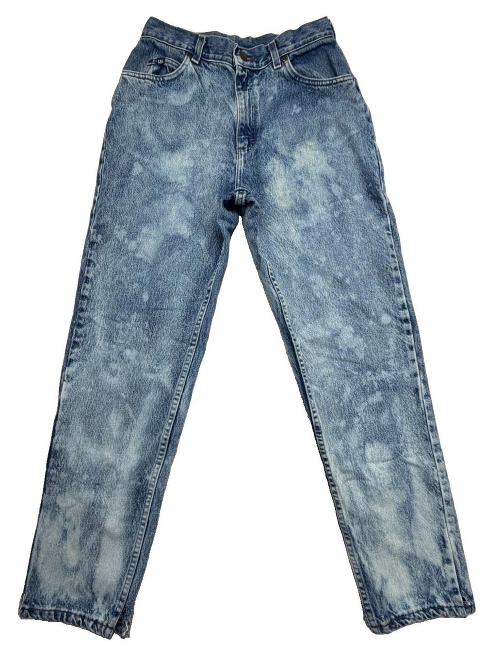 Vintage 80s Lee Riders Women Acid Wash Jeans High Rise 27 X 30